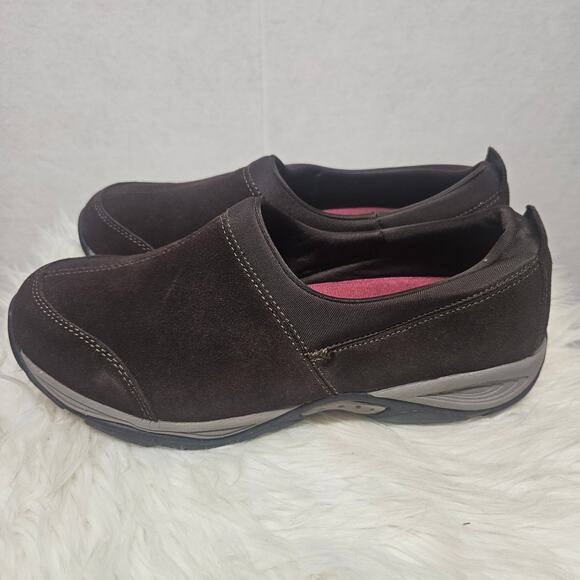Explore24 Easy Spirit Brown Suede Slip-On Mule Shoes - Picture 2 of 8